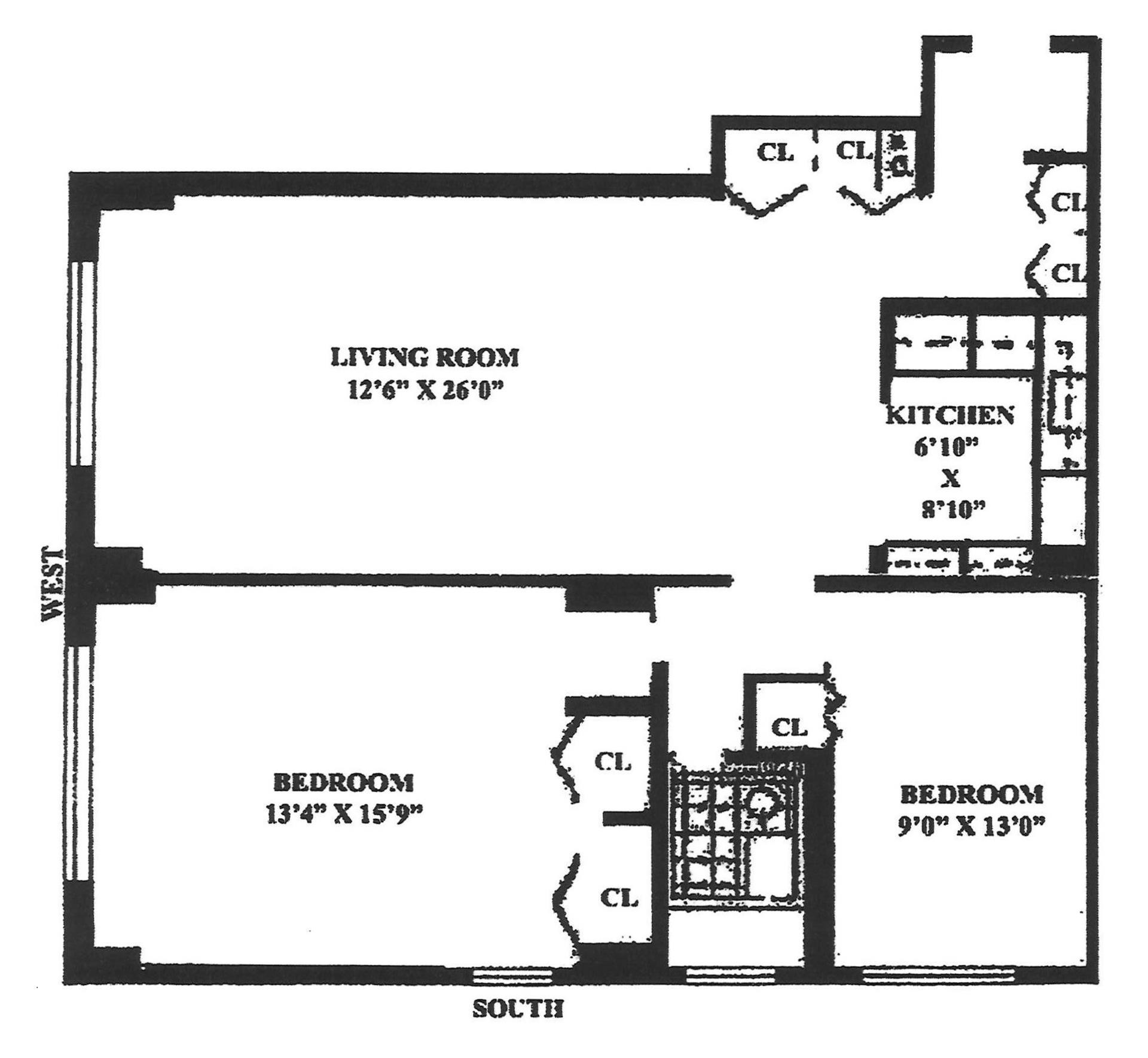 Floorplan for 301 East 69th Street, 5G