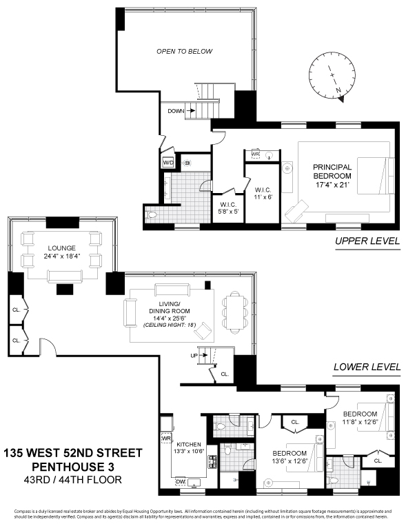 Floorplan for 135 West 52nd Street, PH3