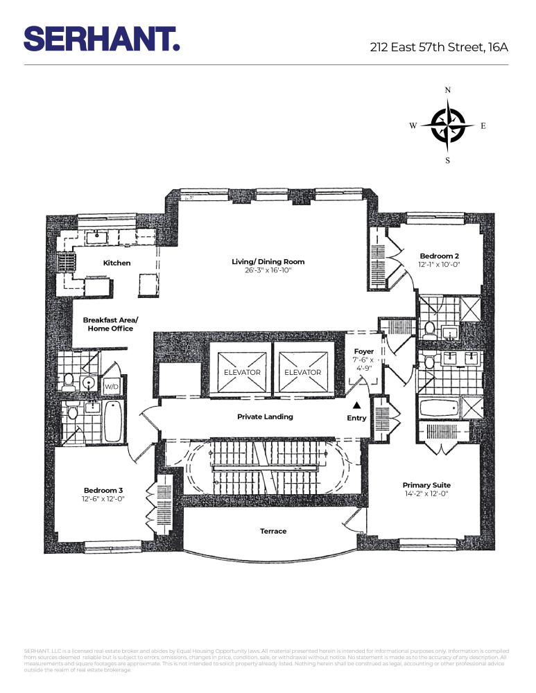 Floorplan for 212 East 57th Street, 16A