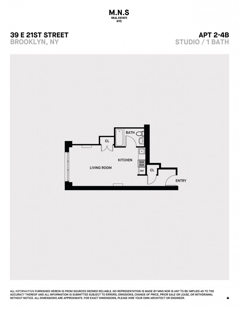 Floorplan for 39 East 21st Street, 2-B