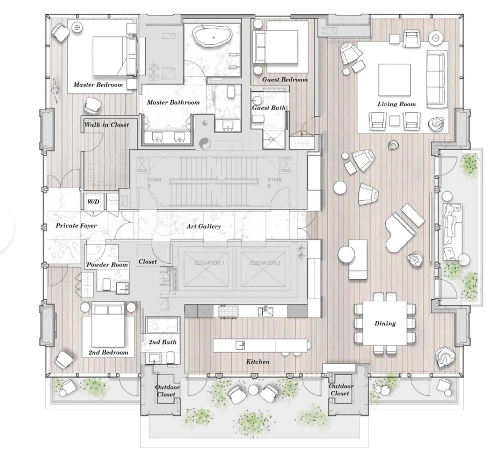 Floorplan for 172 Madison Avenue, PHA
