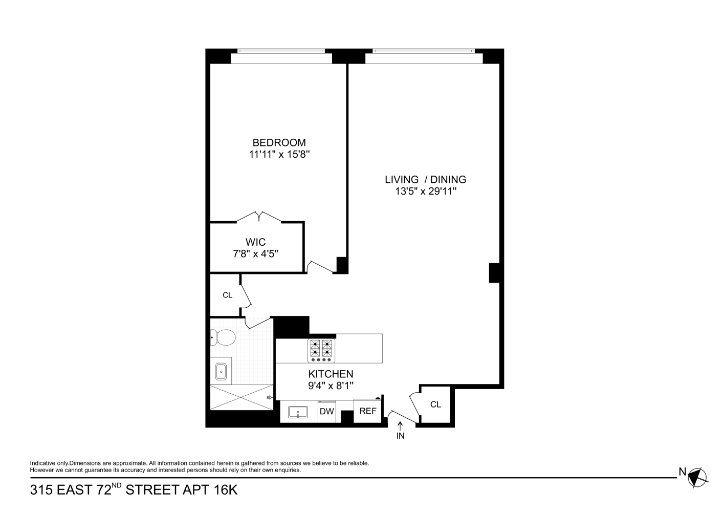 Floorplan for 315 East 72nd Street, 16K