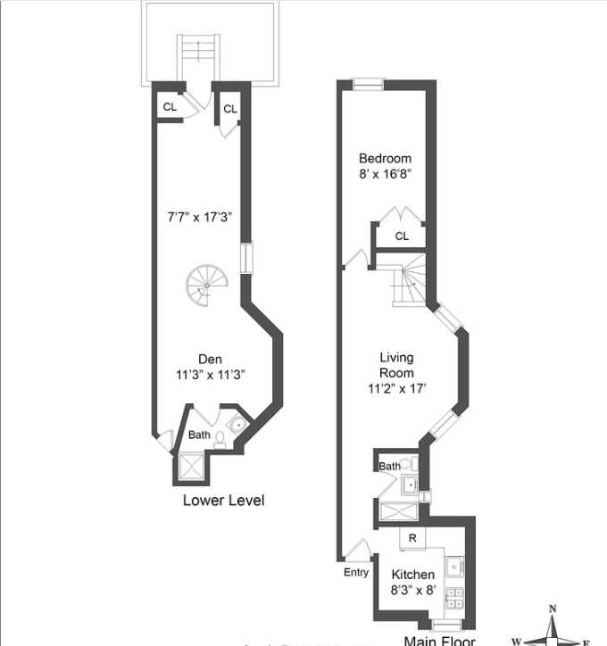 Floorplan for 238 East 82nd Street, 1B