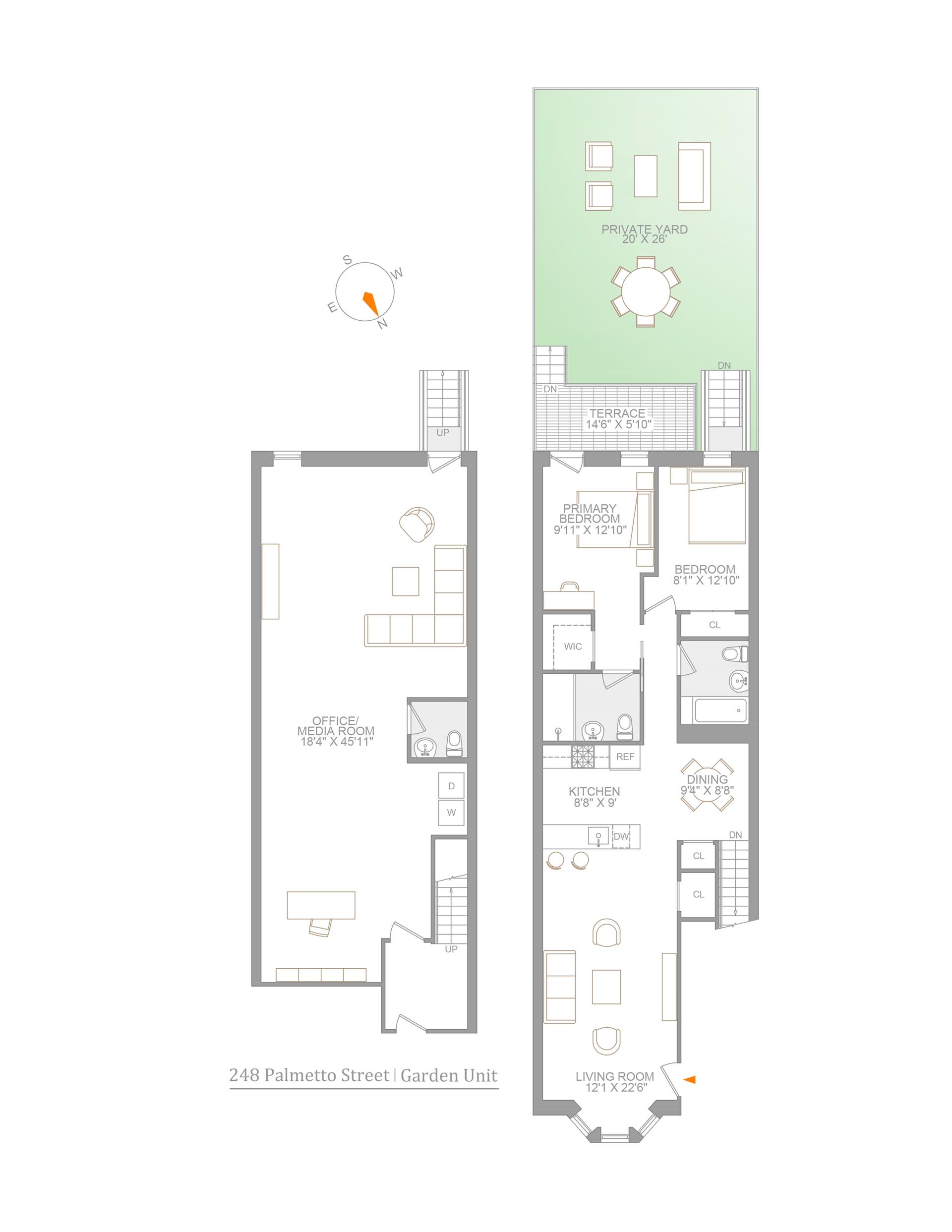 Floorplan for 248 Palmetto Street, 1