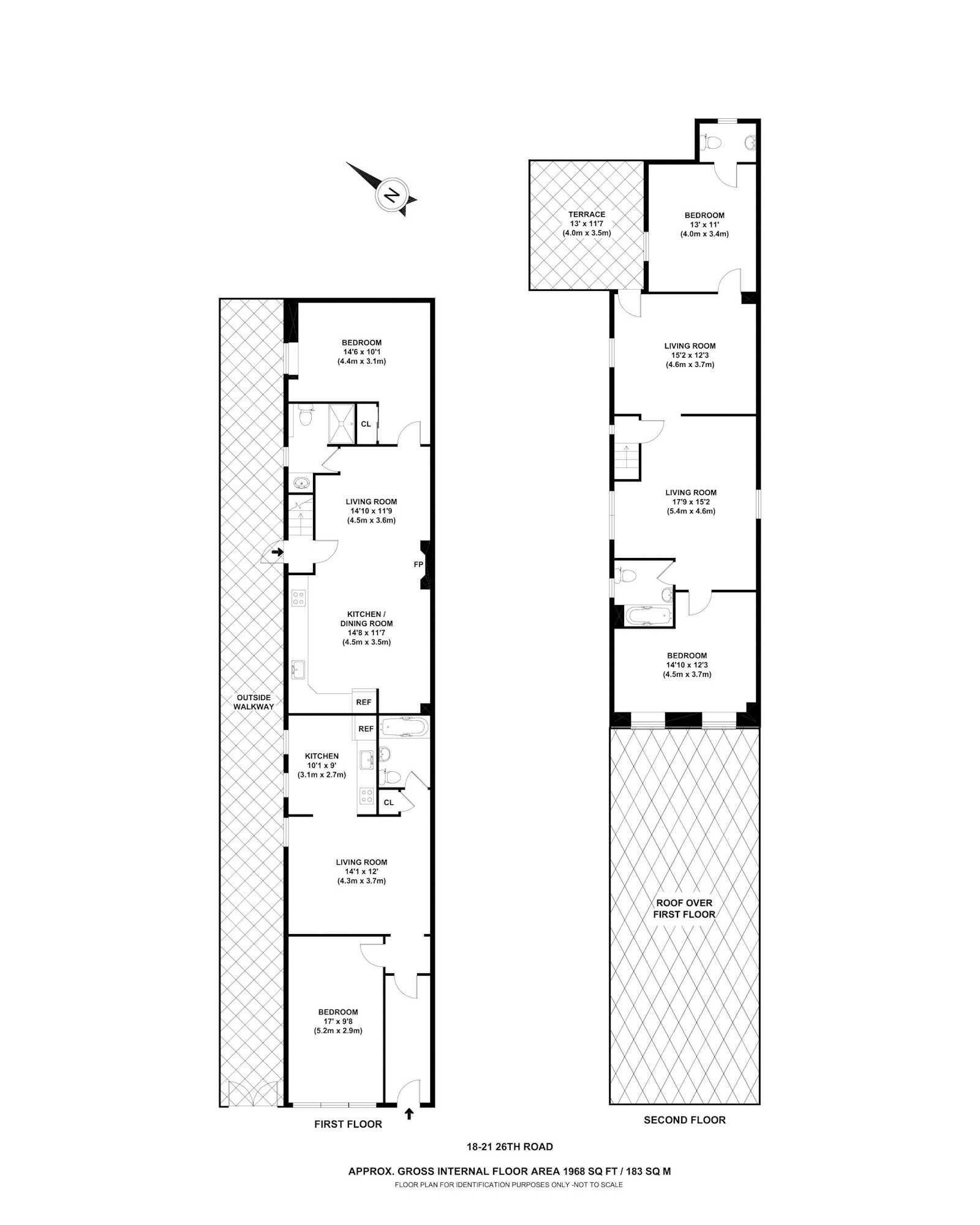 Floorplan for 18 -21 26th Road