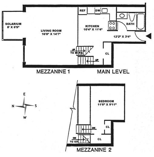 Floorplan for 225 East 86th Street, 602