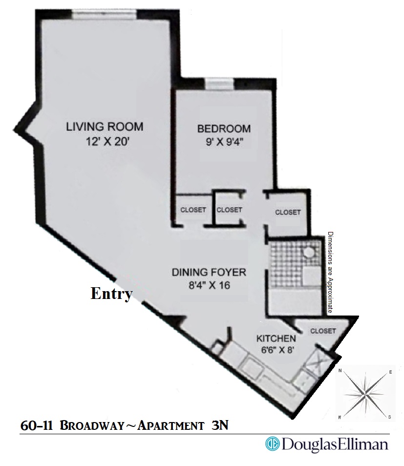 60-11 BROADWAY, New York, NY 11377, 1 Bedroom Bedrooms, 3 Rooms Rooms,1 BathroomBathrooms,Residential,For Sale,BROADWAY,RPLU-5122931214