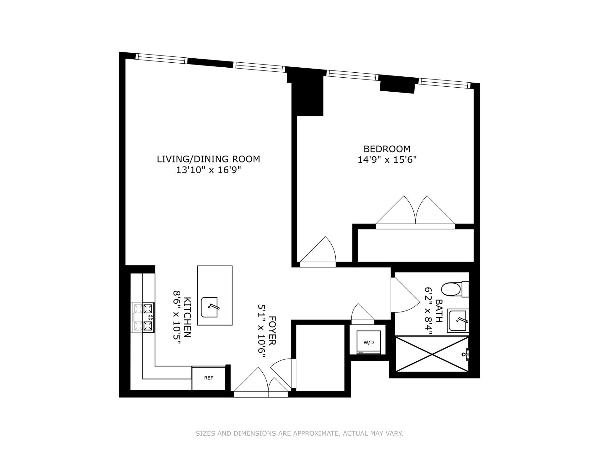 Floorplan for 130 William Street, 50B