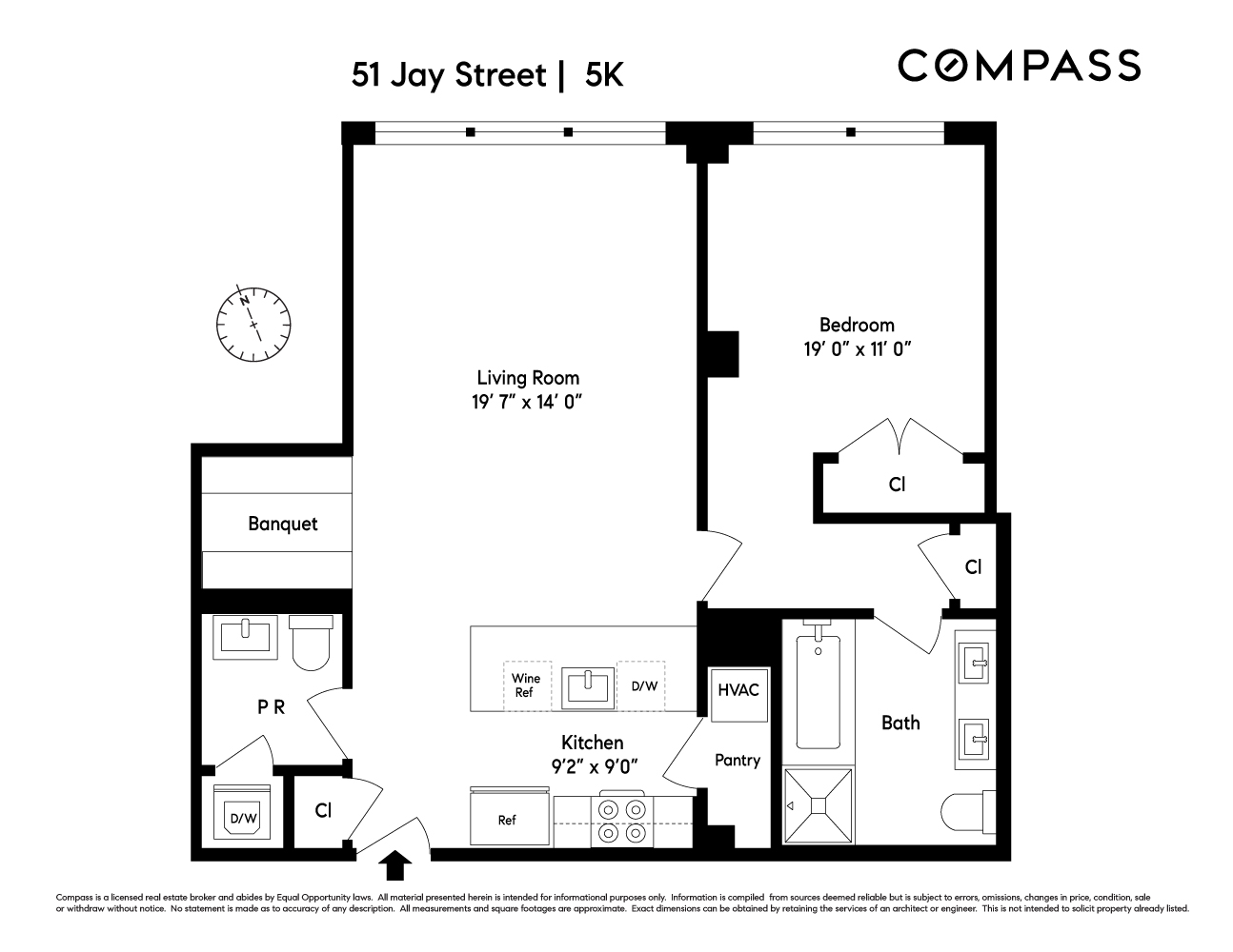 Floorplan for 51 Jay Street, 5K