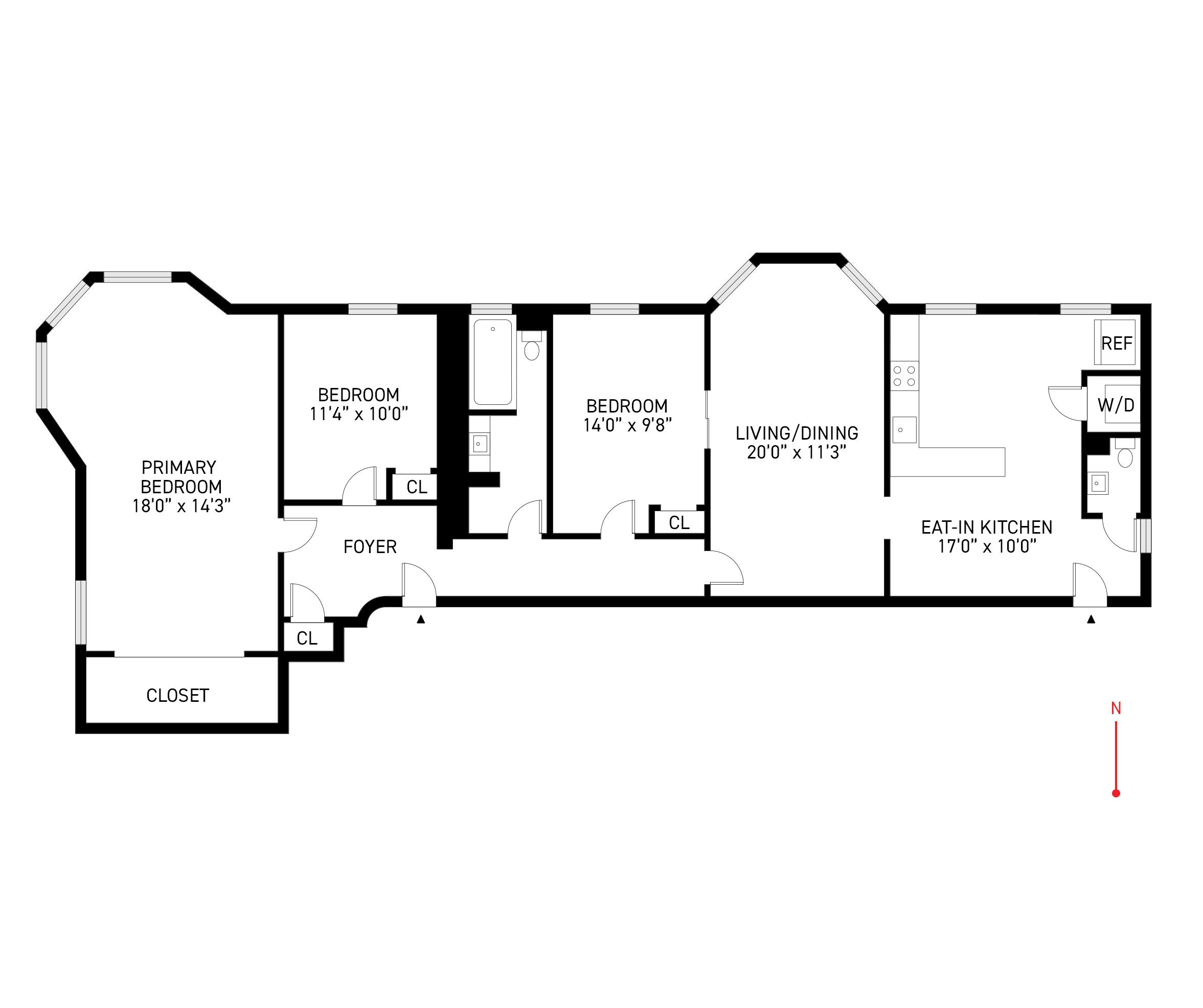 Floorplan for 1864 Adam Clayton Powell Jr Boulevard, 64