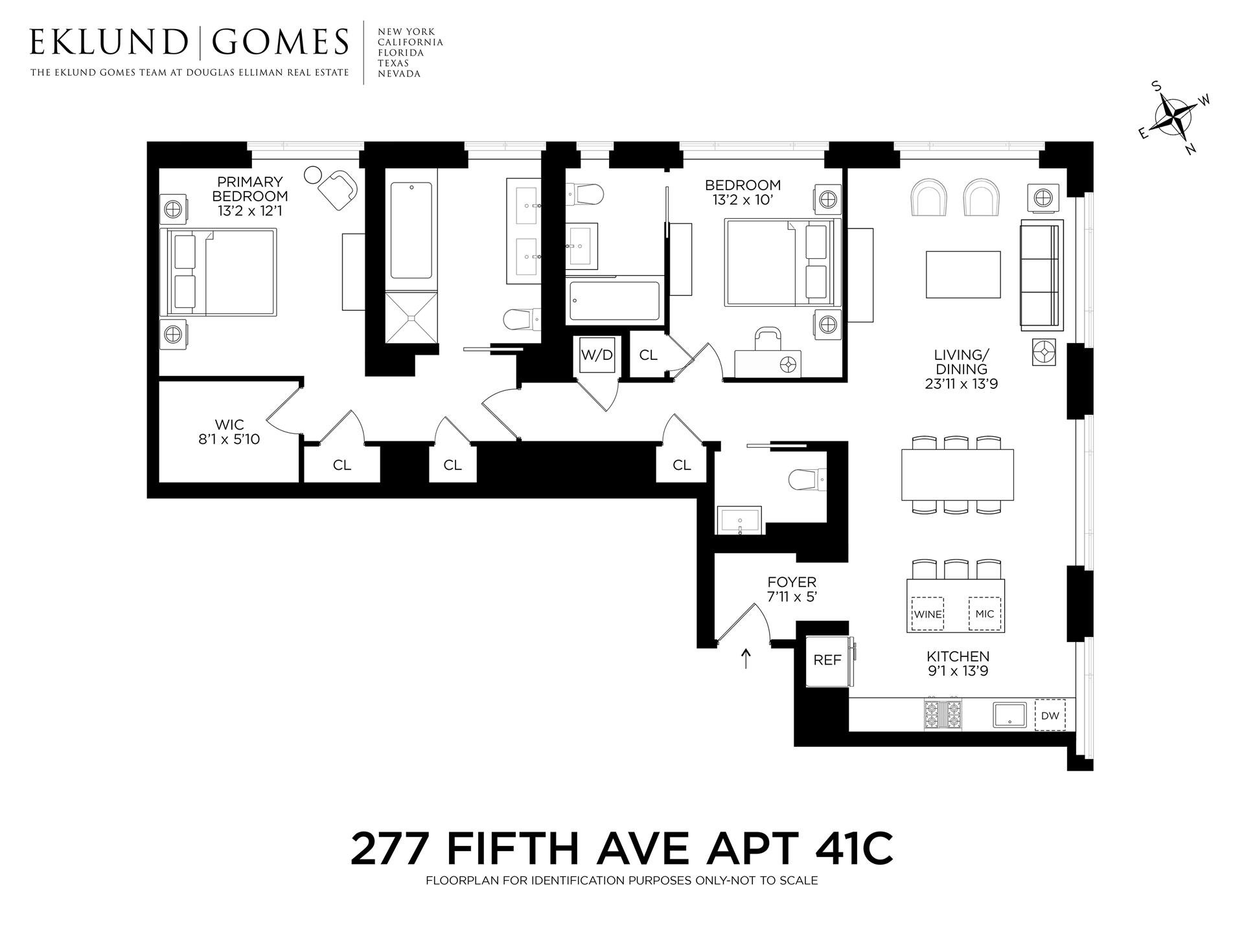 Floorplan for 277 5th Avenue, 41C
