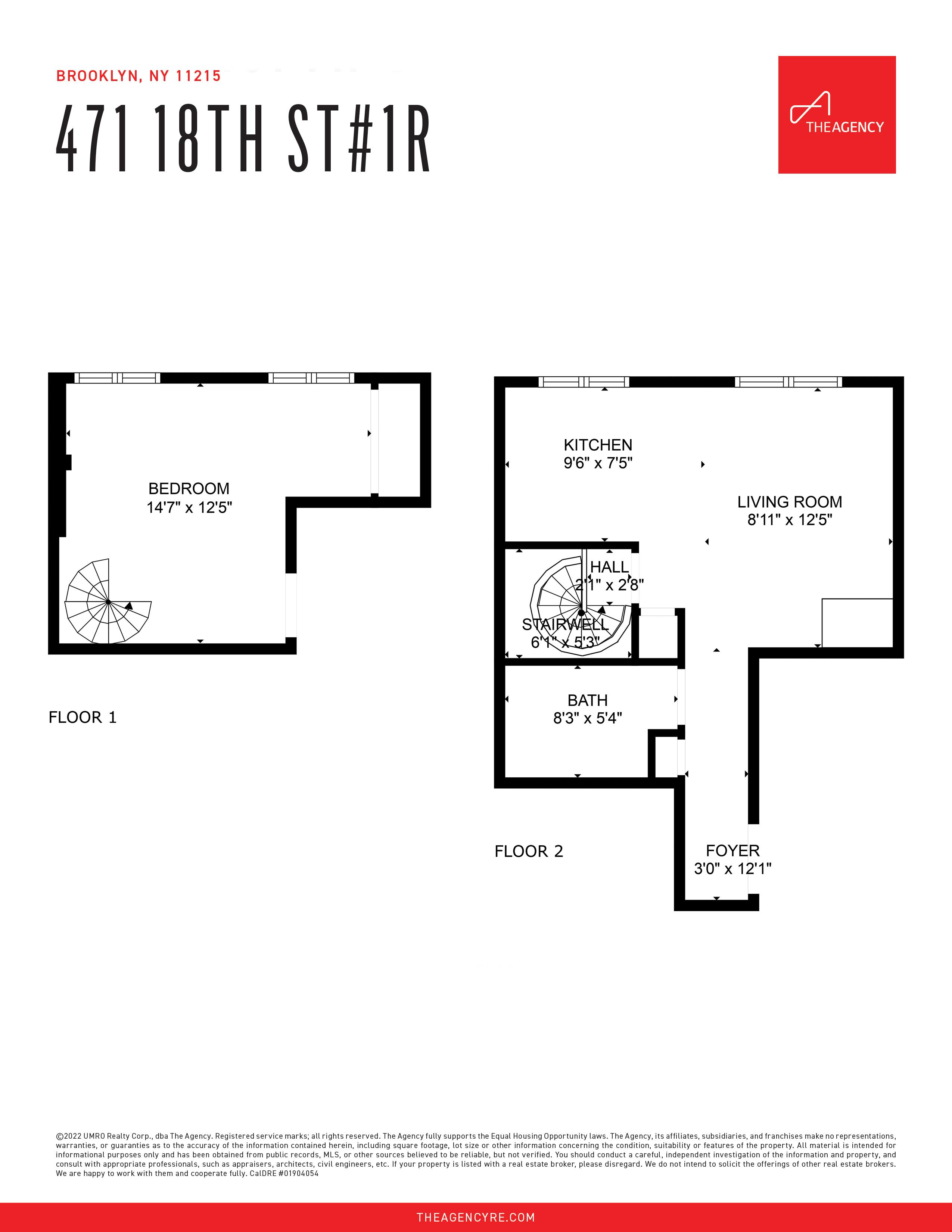 Floorplan for 471 18th Street, D-1A