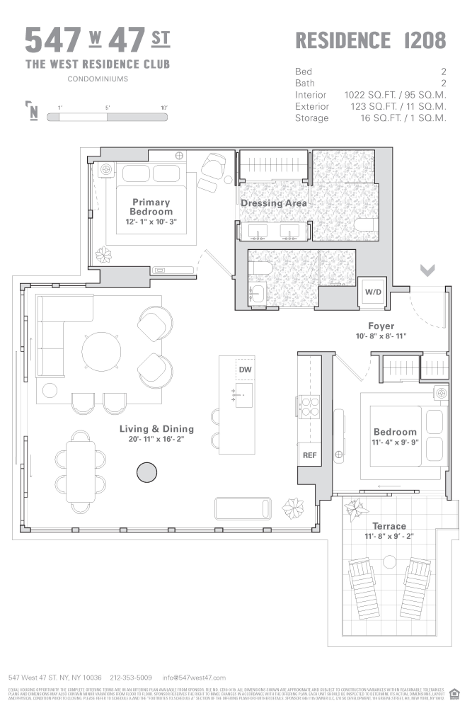 Floorplan for 547 West 47th Street, PH8