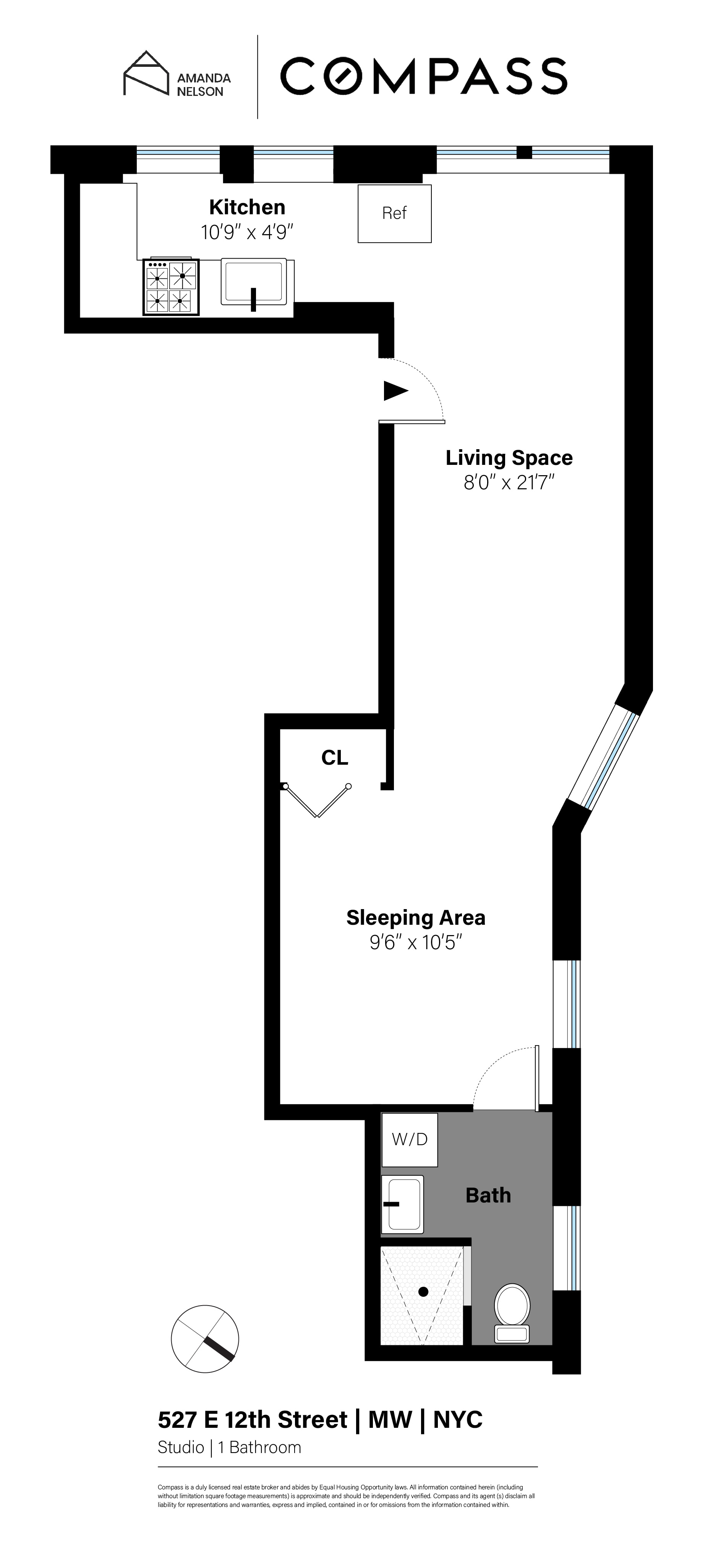 Floorplan for 527 East 12th Street, MW