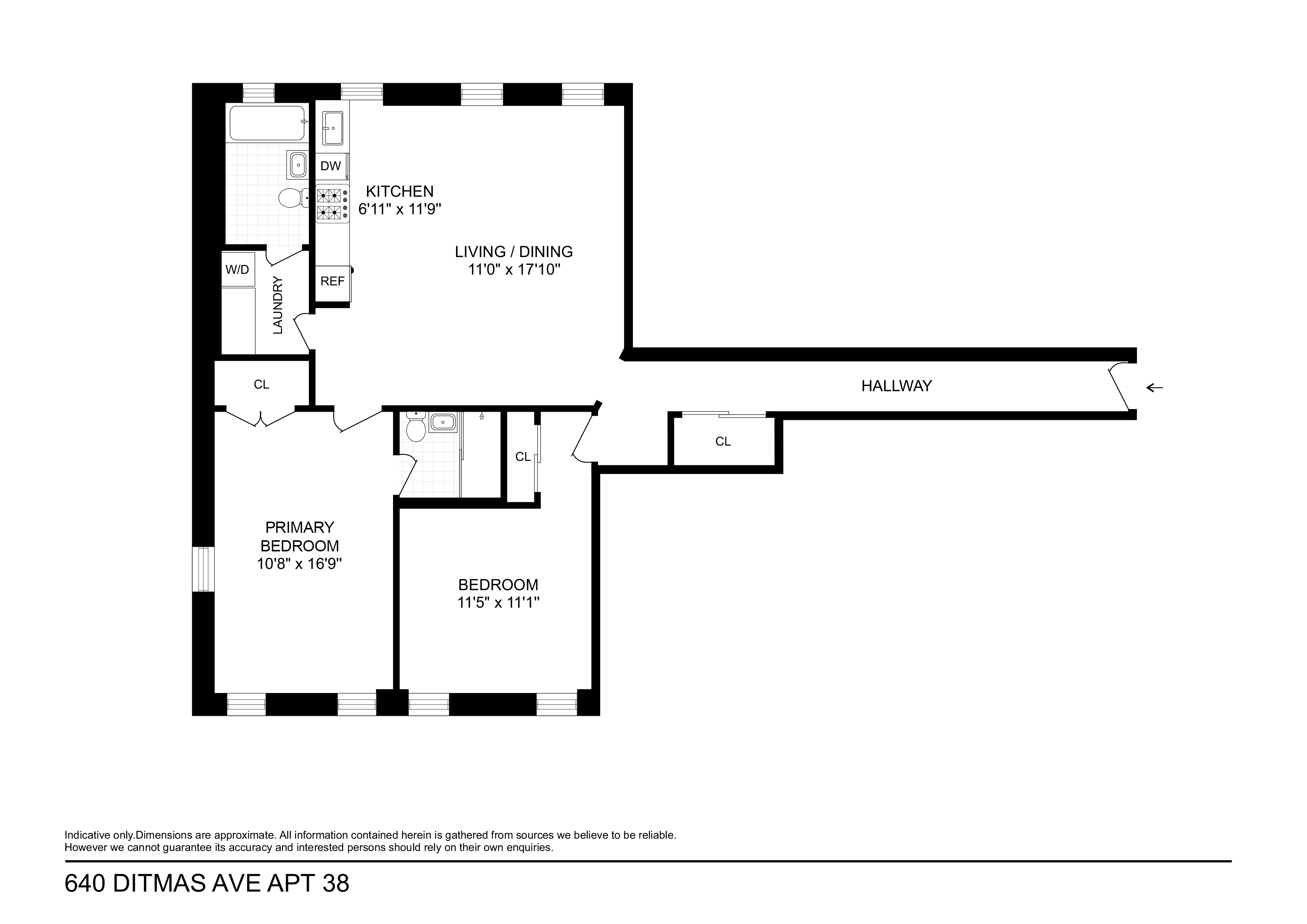 Floorplan for 640 Ditmas Avenue, 38