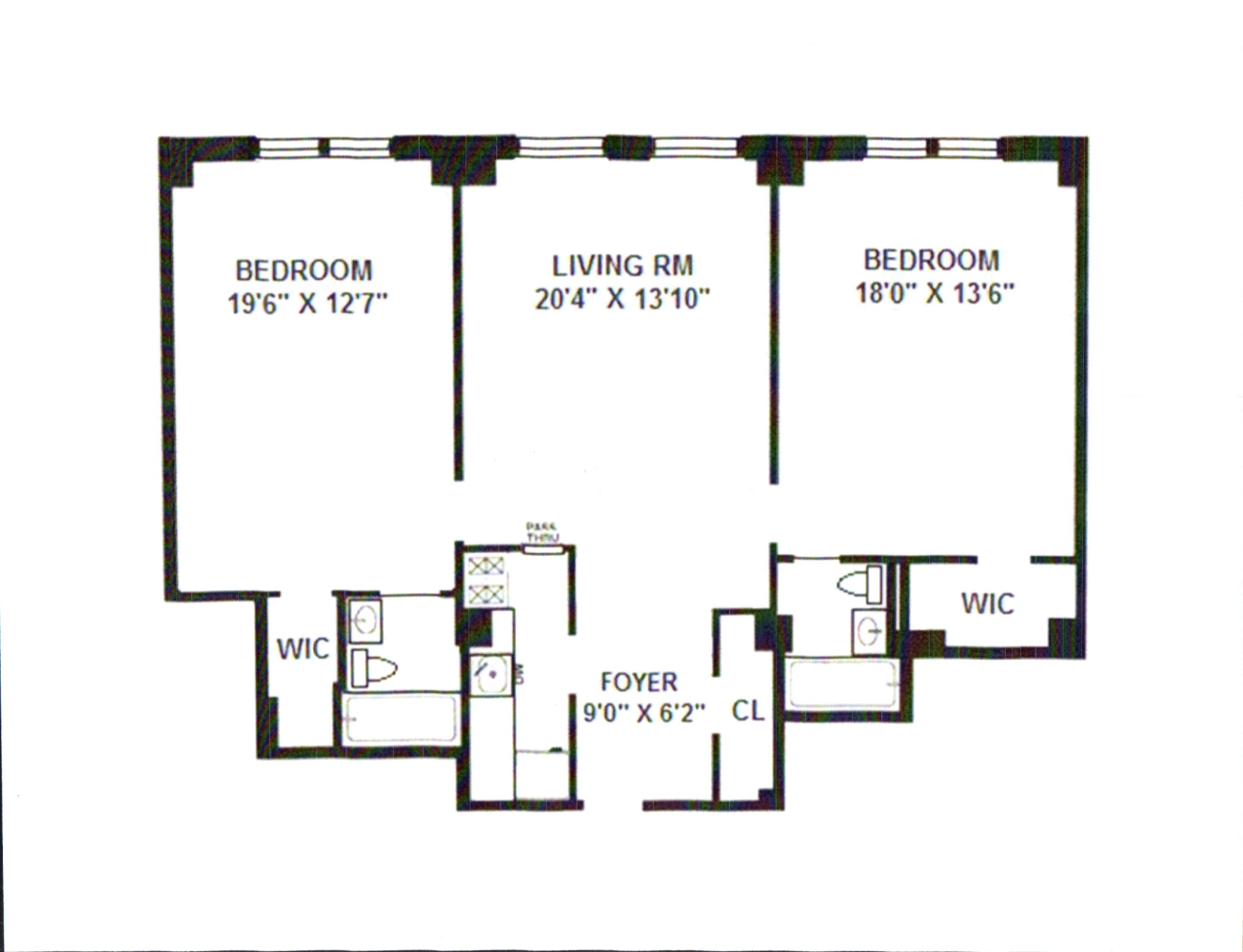 Floorplan for 40 West 72nd Street, 32