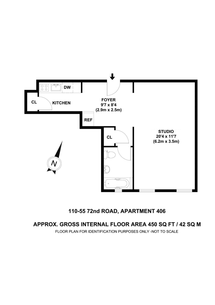 Floorplan for 110-55 72nd Road