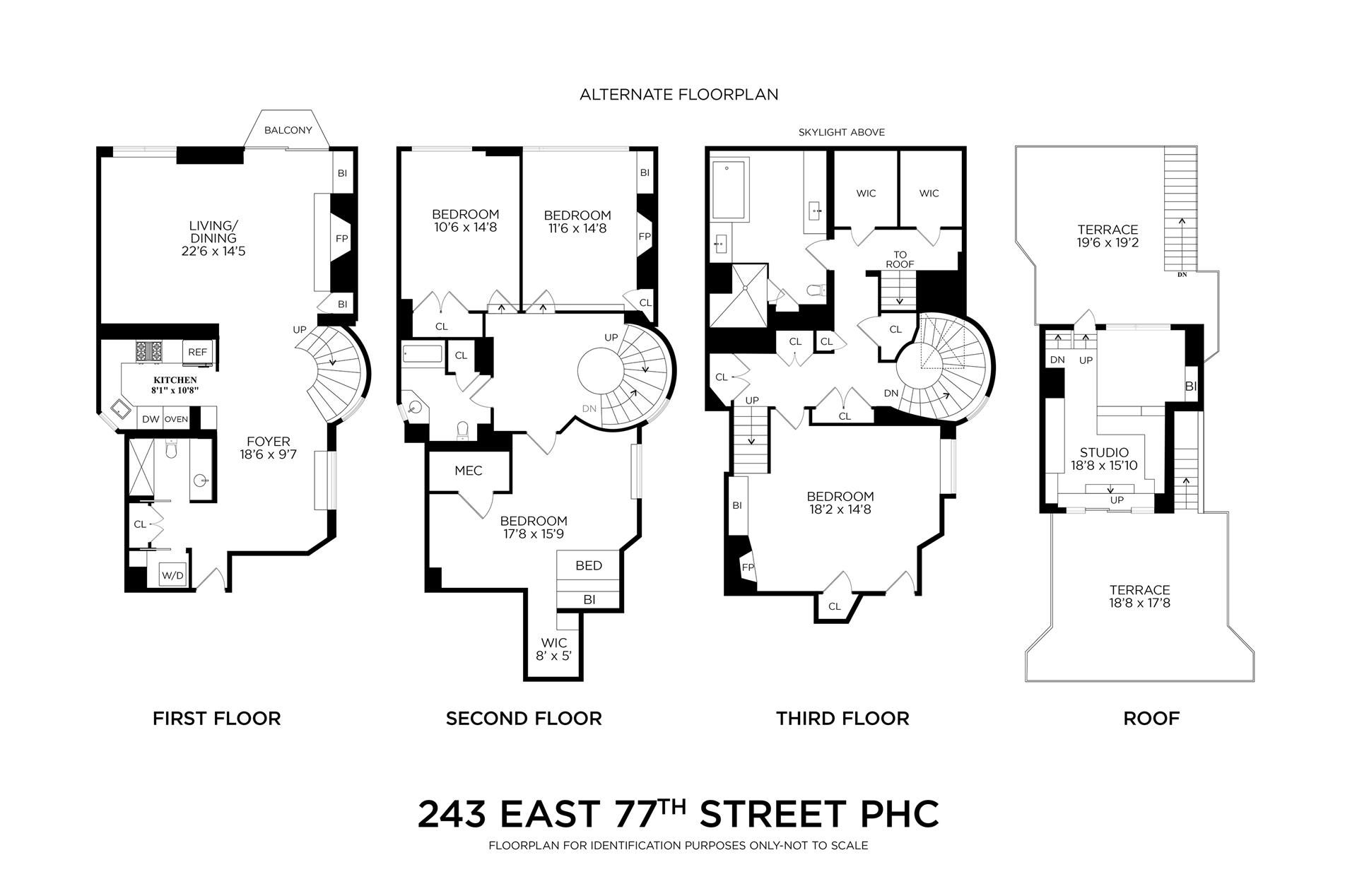 Floorplan for 243 East 77th Street, PHA