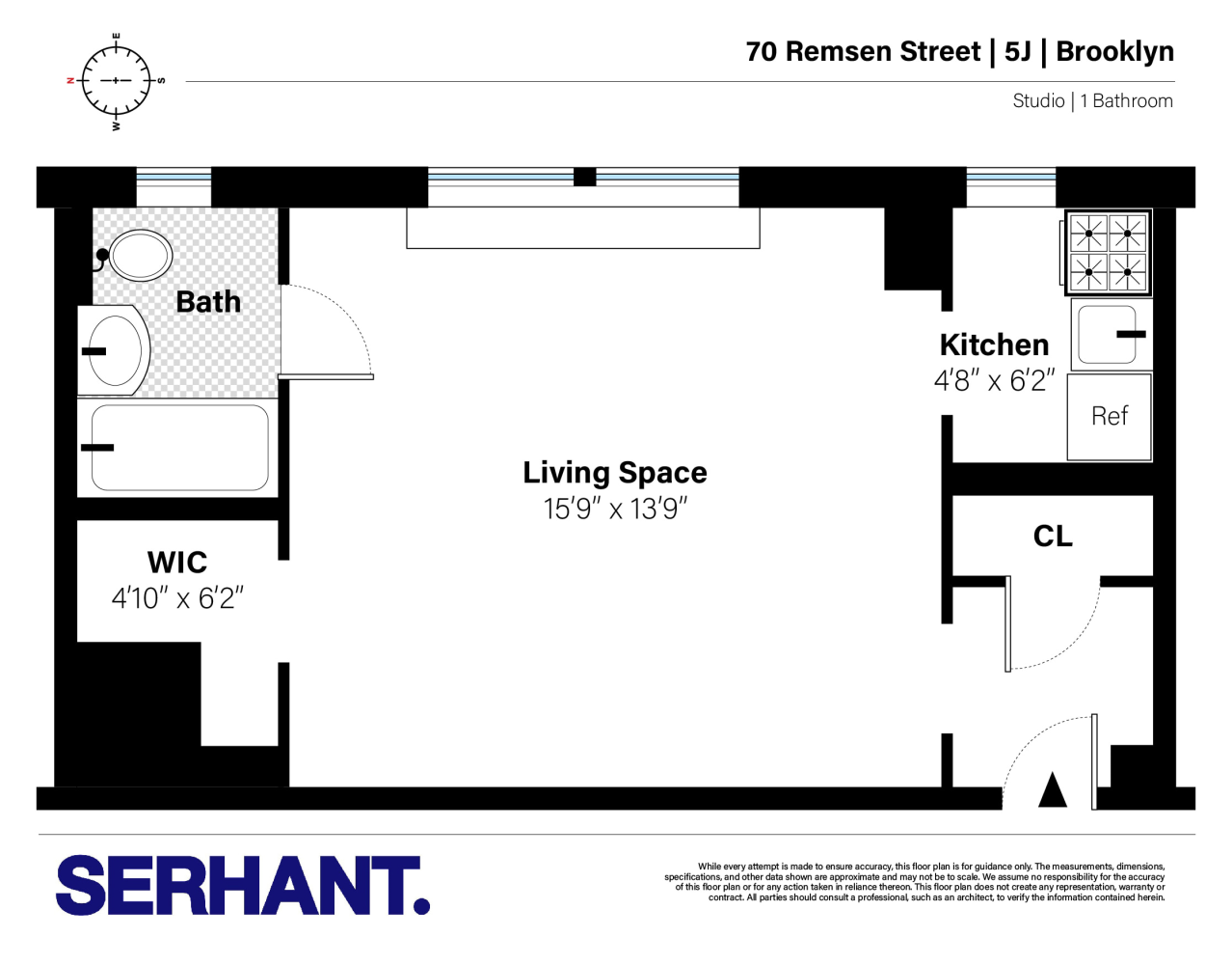 Floorplan for 70 Remsen Street, 5J