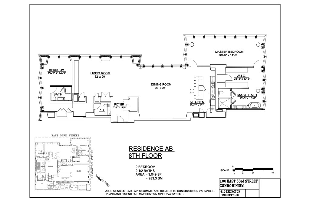 Floorplan for 100 East 53rd Street, 8A