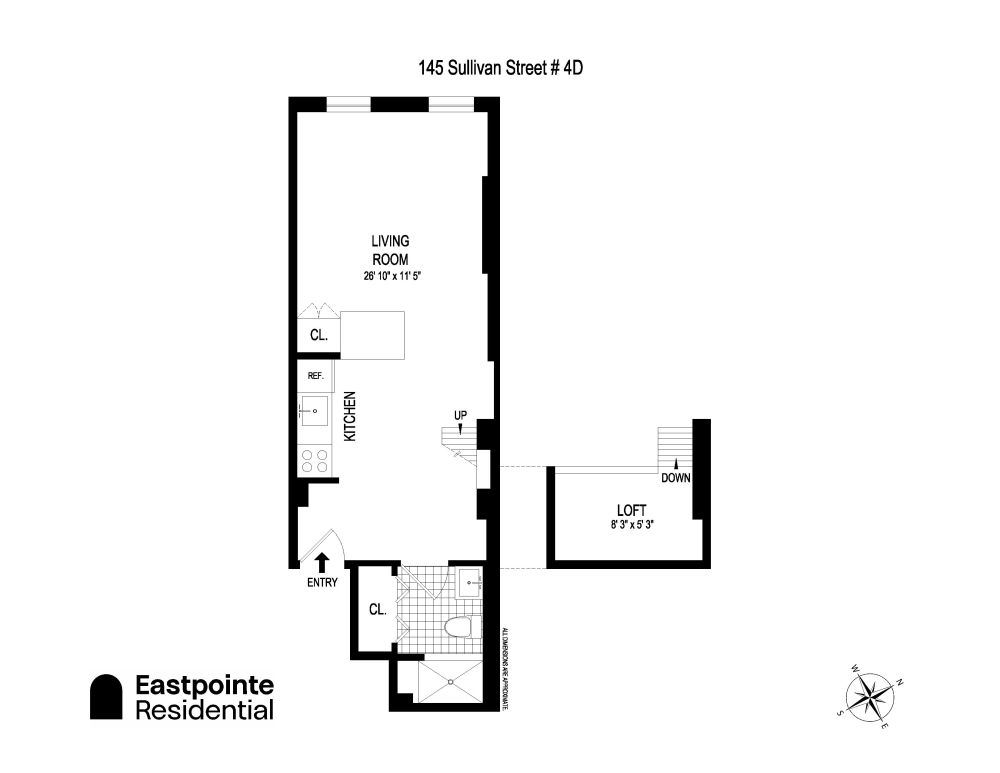 Floorplan for 145 Sullivan Street, 4D