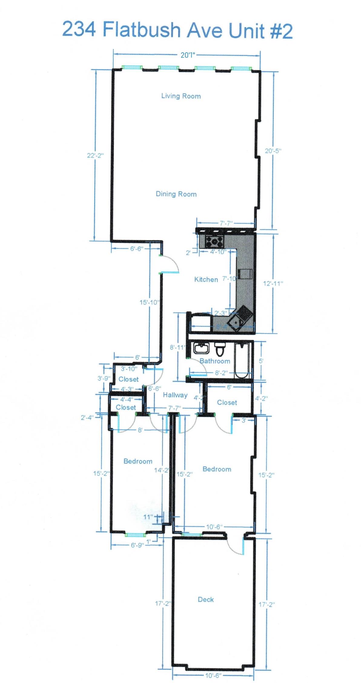 Floorplan for 234 Flatbush Avenue, 2