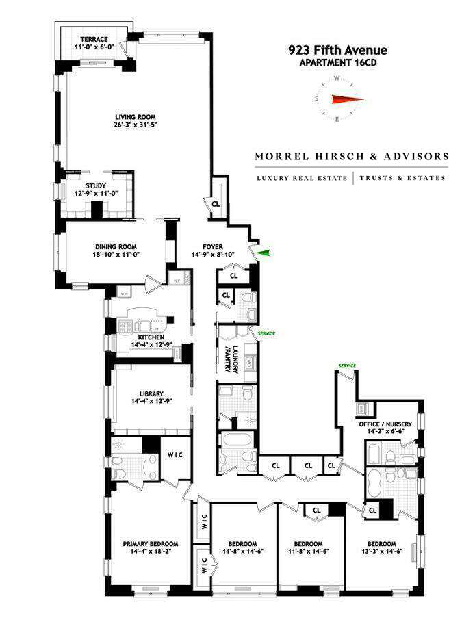 Floorplan for 923 5th Avenue, 16CD