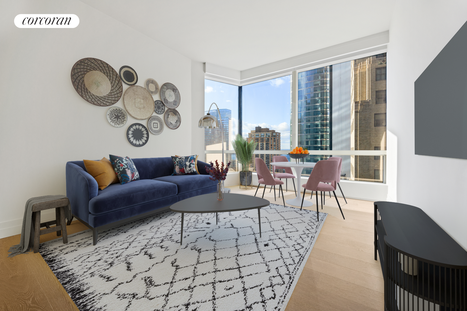 77 Greenwich Street 19C, Financial District, Downtown, NYC - 2 Bedrooms  
2.5 Bathrooms  
4 Rooms - 