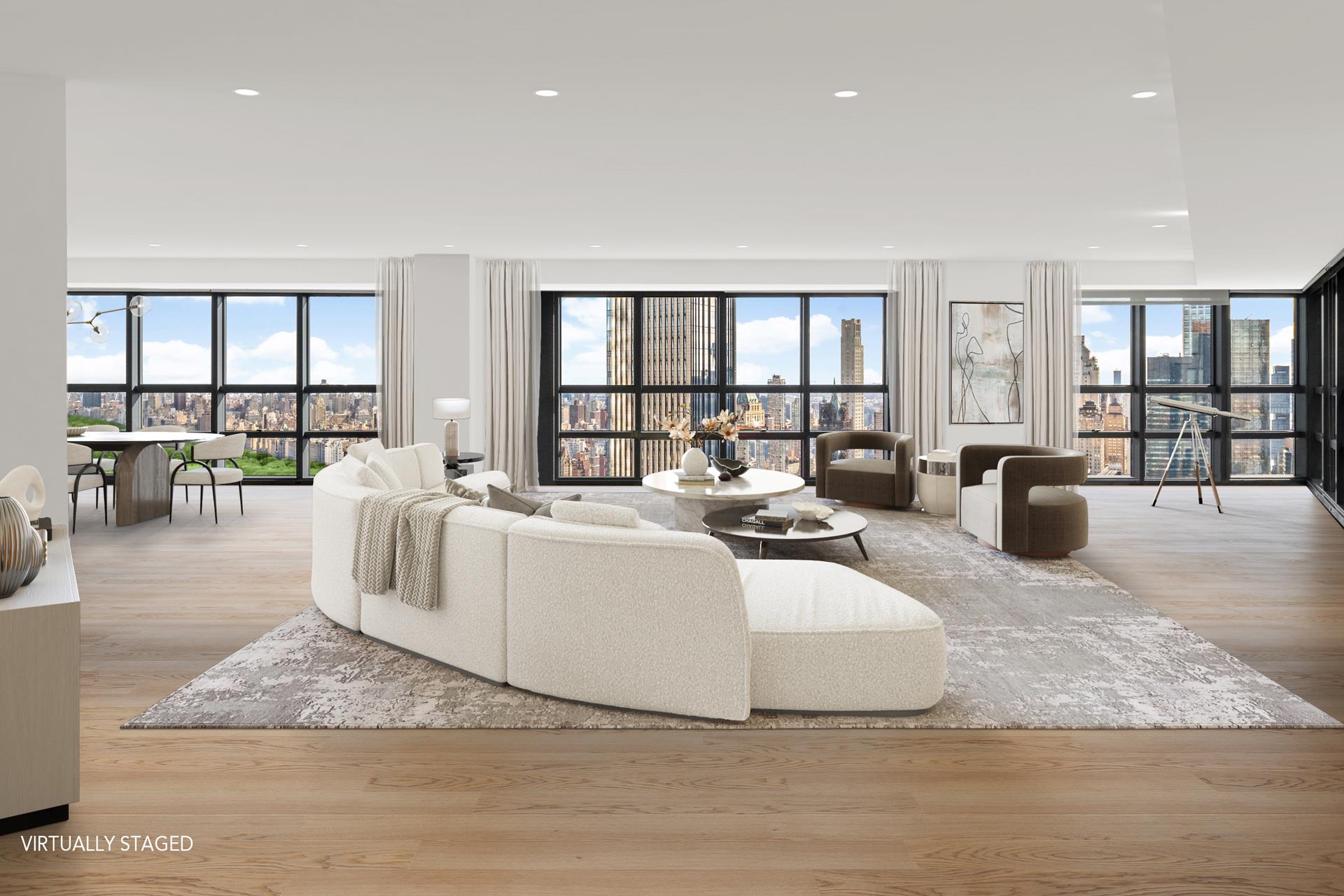 146 West 57th Street 62Te, Chelsea And Clinton, Downtown, NYC - 4 Bedrooms  
4.5 Bathrooms  
7 Rooms - 