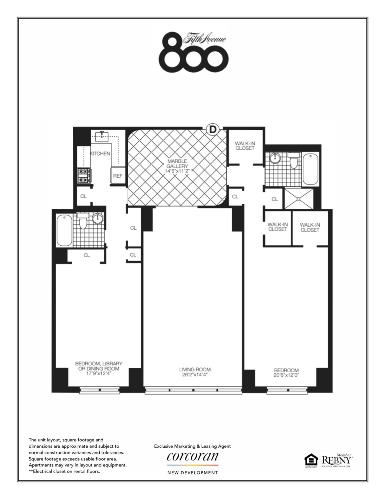 Floorplan for 800 5th Avenue, 33D