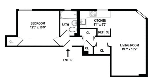 Floorplan for 288 West 92nd Street, 3D