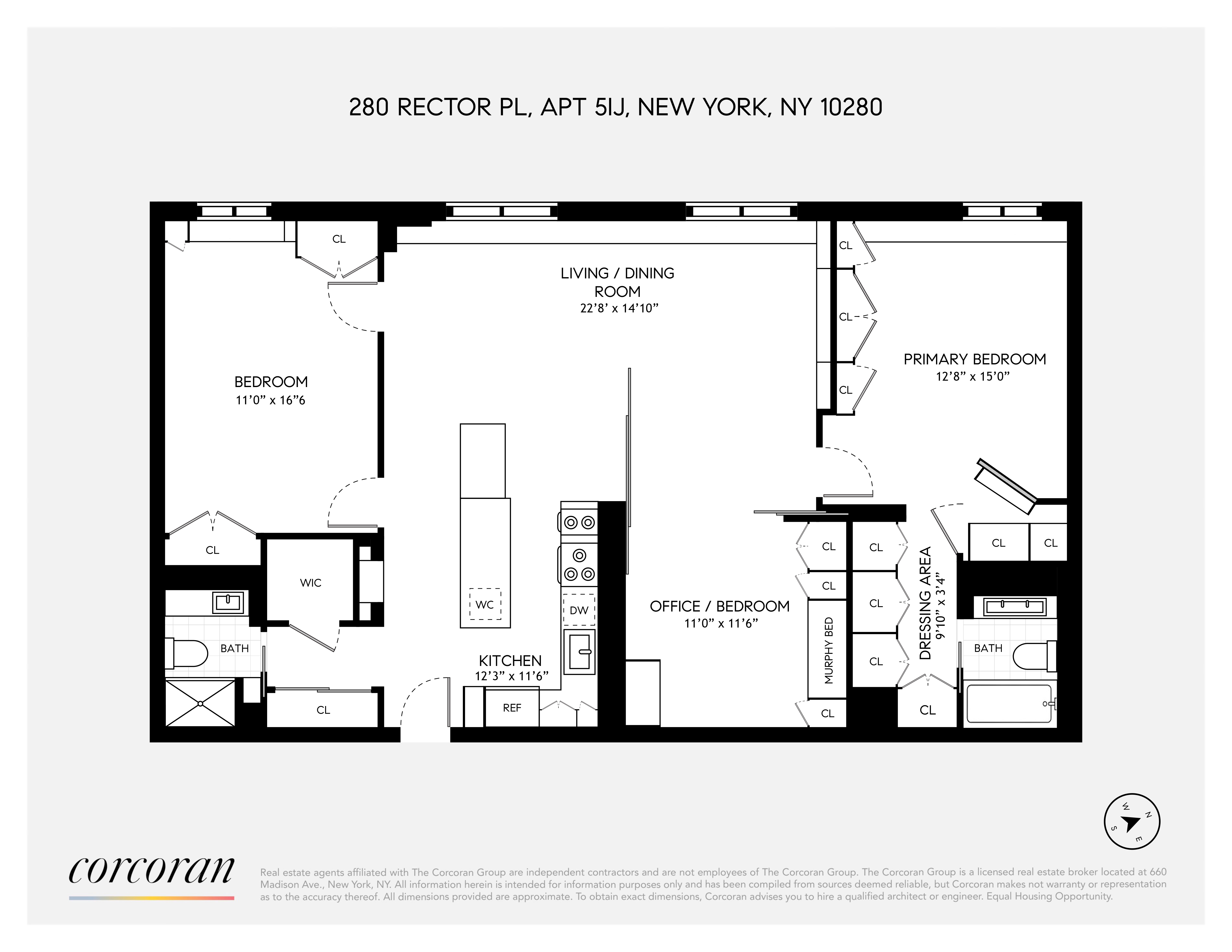 Floorplan for 280 Rector Place, 5IJ