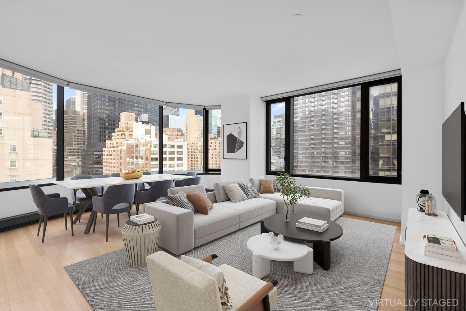 50 United Nations Plaza 12C, Turtle Bay, Midtown East, NYC - 2 Bedrooms  
2 Bathrooms  
4 Rooms - 