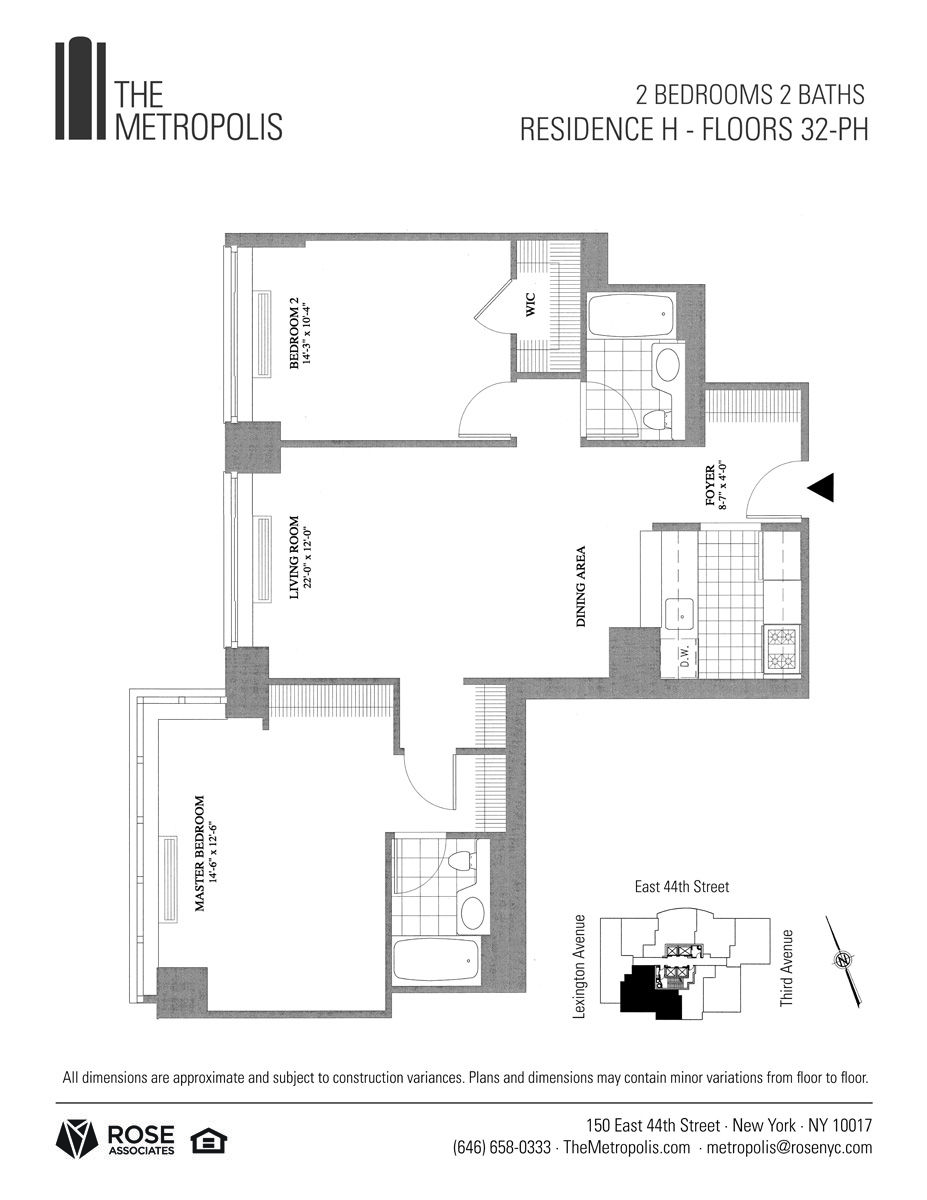 Floorplan for 150 East 44th Street, 35-H