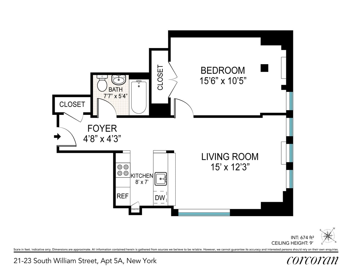 Floorplan for 21 South William Street, 5A