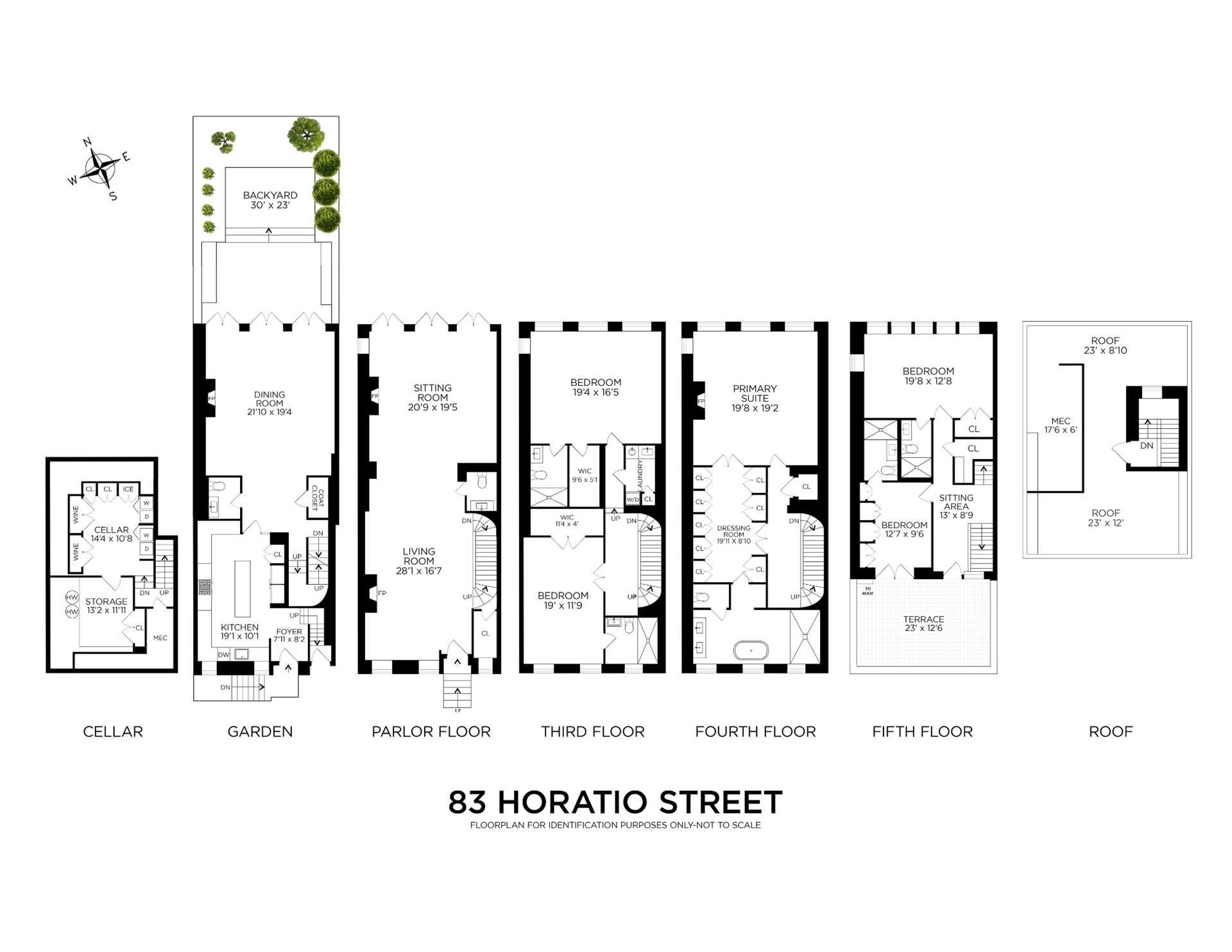 Floorplan for 83 Horatio Street