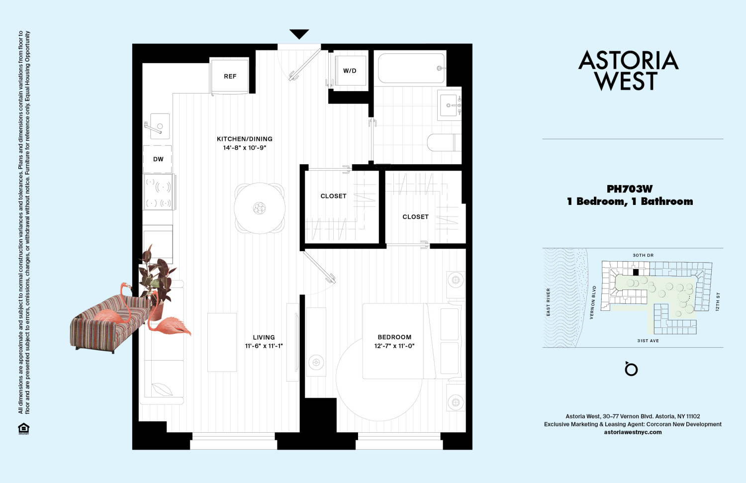 Floorplan for 30-77 Vernon Boulevard