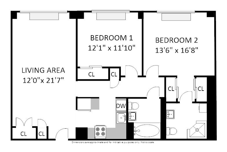 Floorplan for 163 St Nicholas Avenue, 2-F