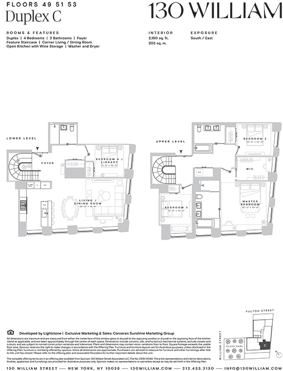 Floorplan for 130 William Street, 53CCAB