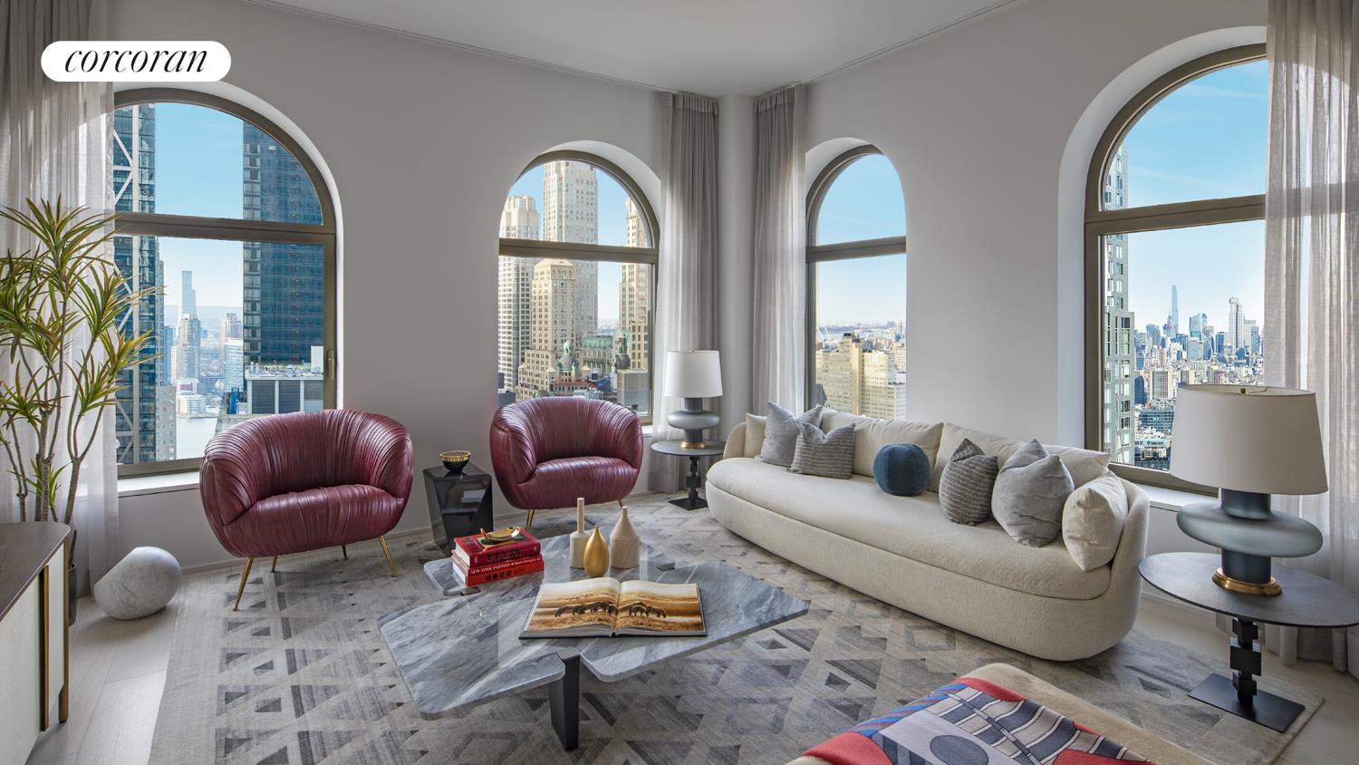 130 William Street 43C, Lower Manhattan, Downtown, NYC - 3 Bedrooms  
3 Bathrooms  
5 Rooms - 
