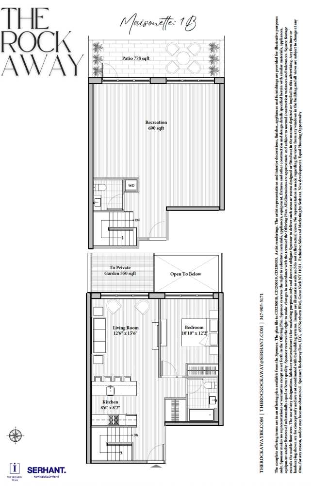 Floorplan for 260 Rockaway Avenue, 1B