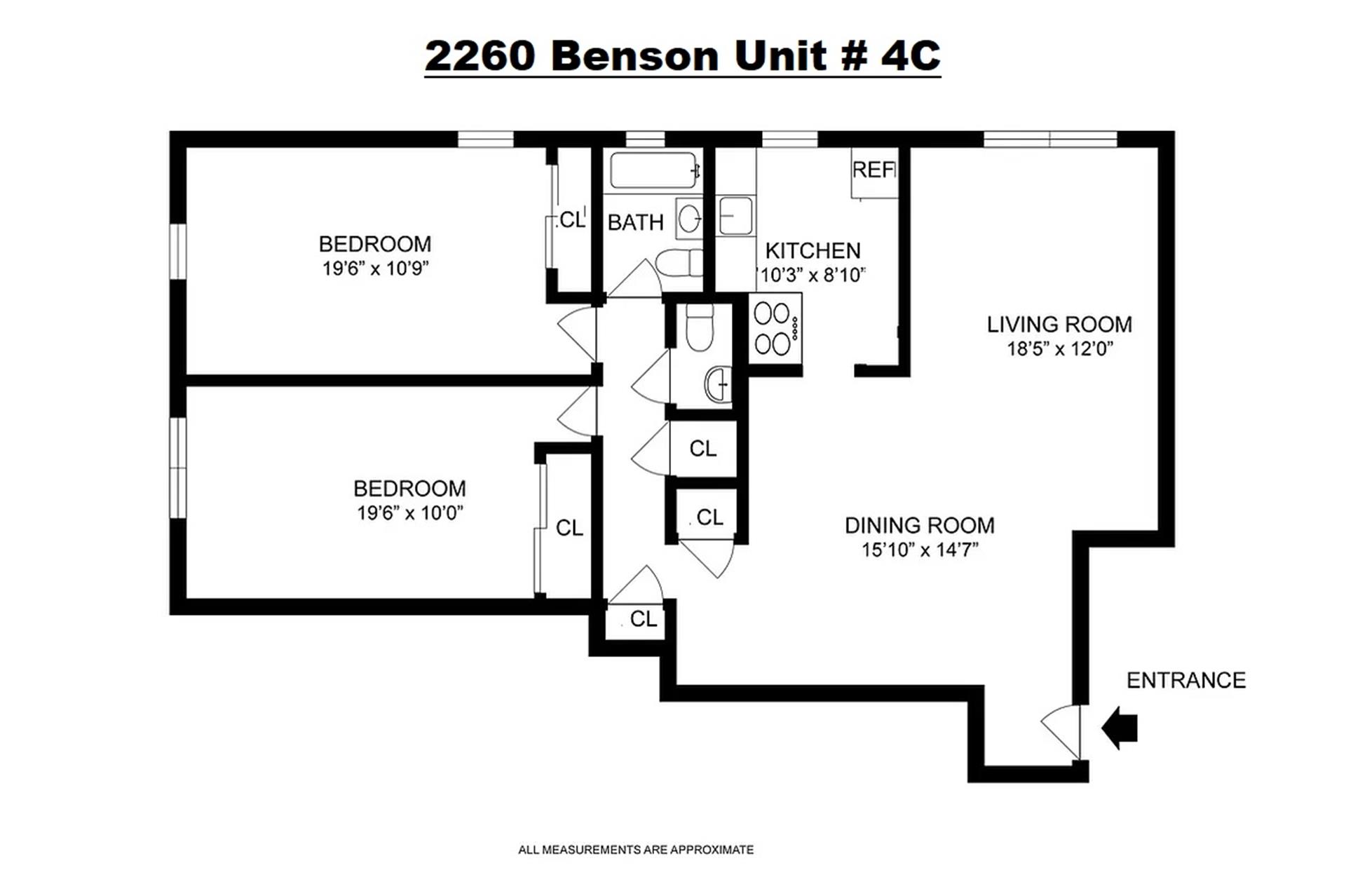 Floorplan for 2260 Benson Avenue, 4C