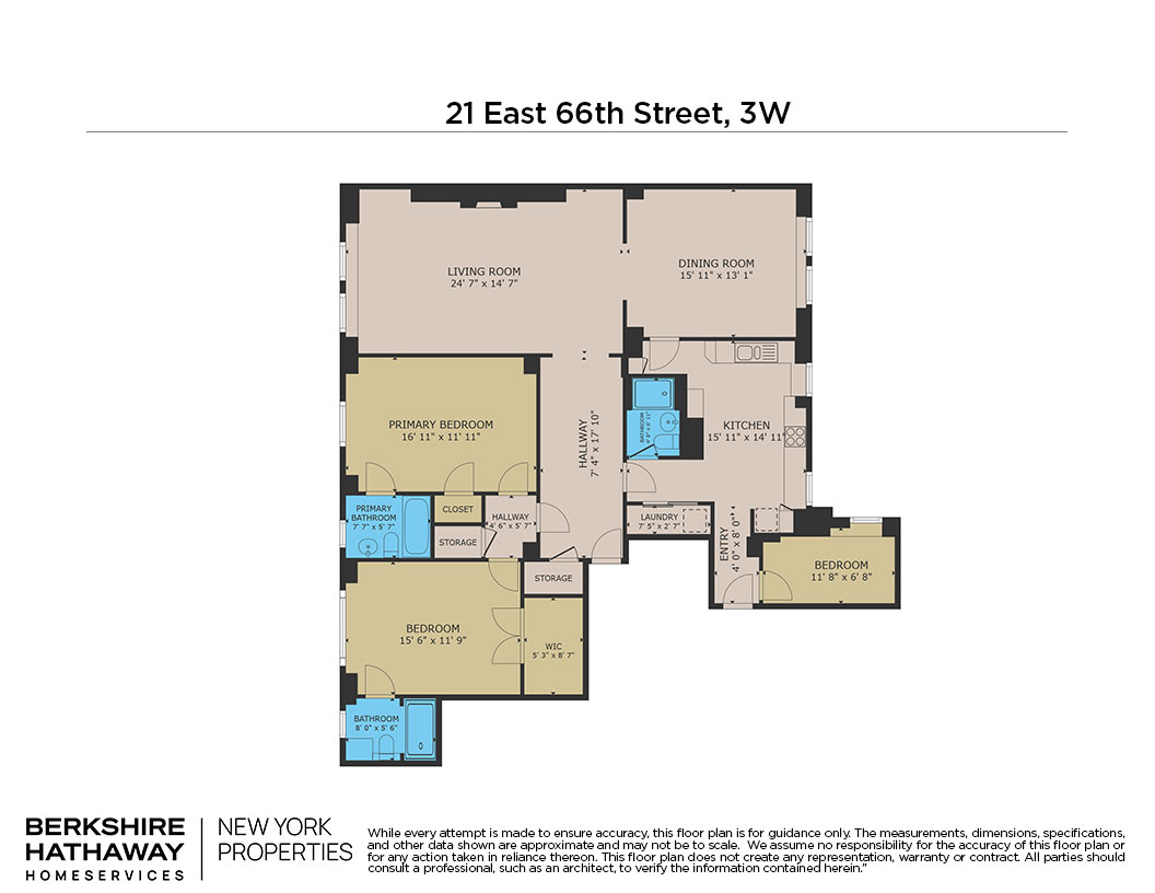 Floorplan for 21 East 66th Street, 3W