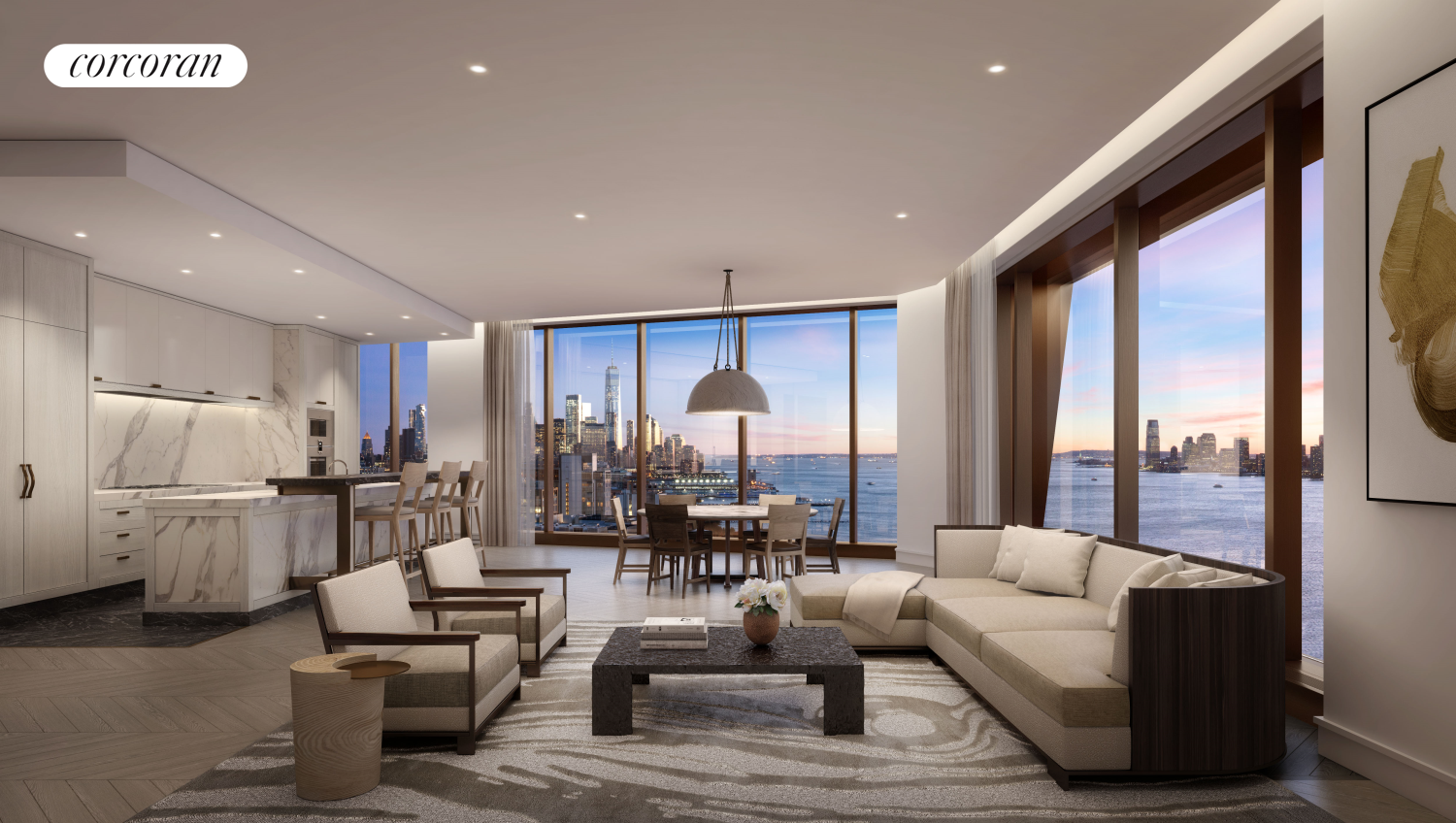 500 West 18th Street East Ph25a, Chelsea, Downtown, NYC - 4 Bedrooms  
4.5 Bathrooms  
6 Rooms - 