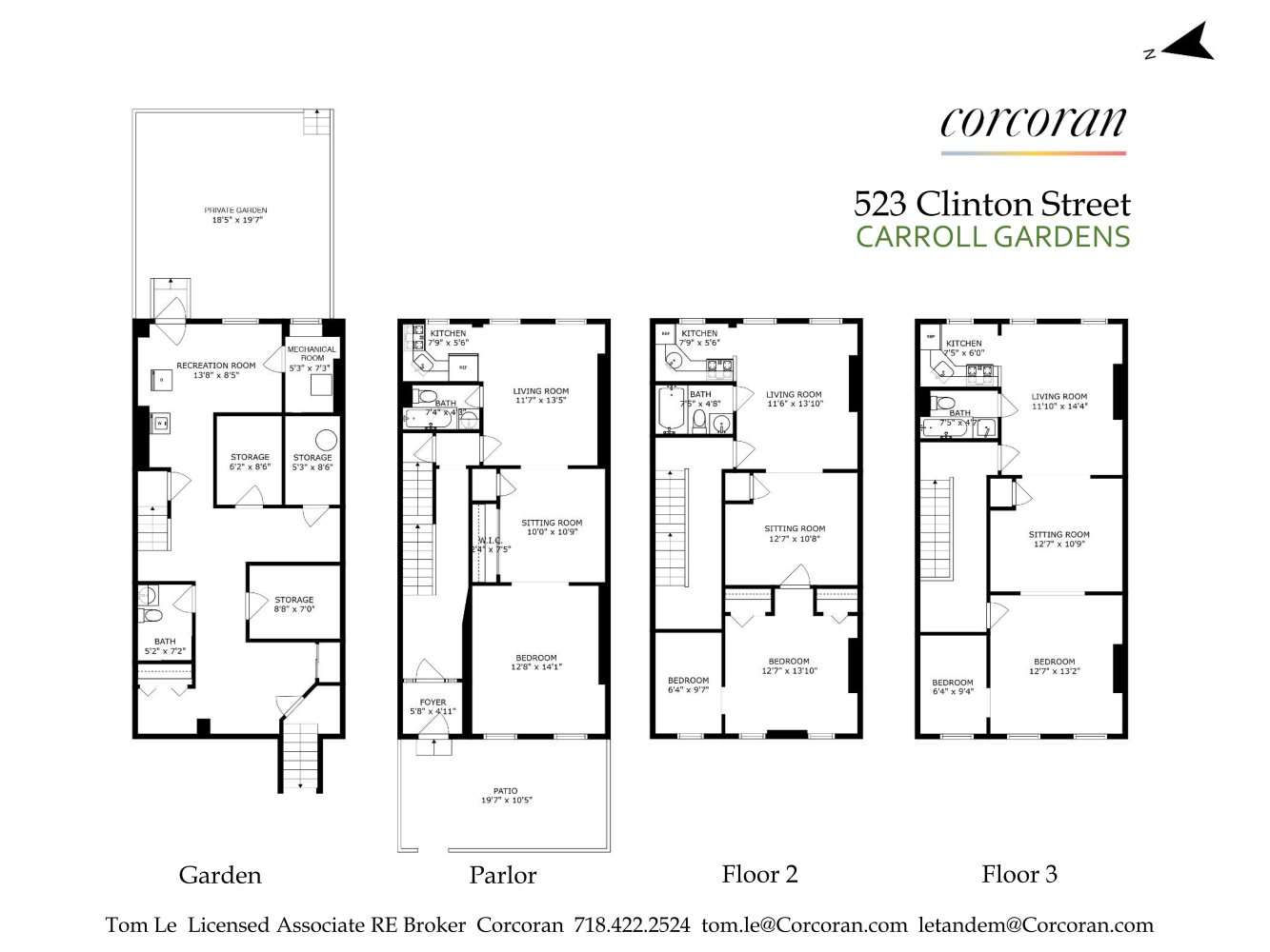 Floorplan for 523 Clinton Street