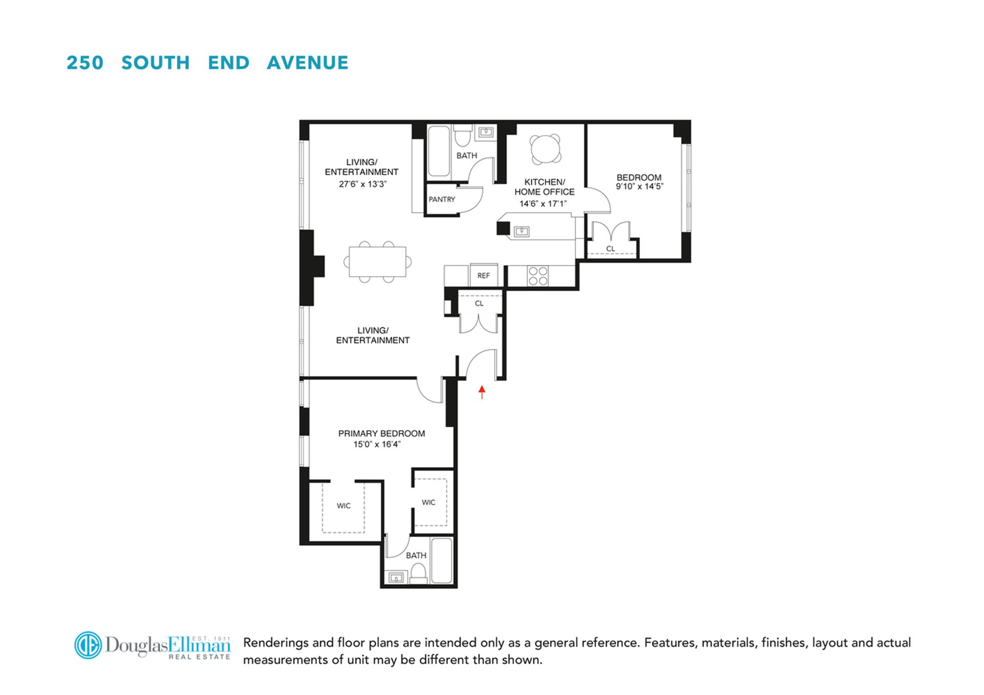 Floorplan for 250 South End Avenue, 5FG