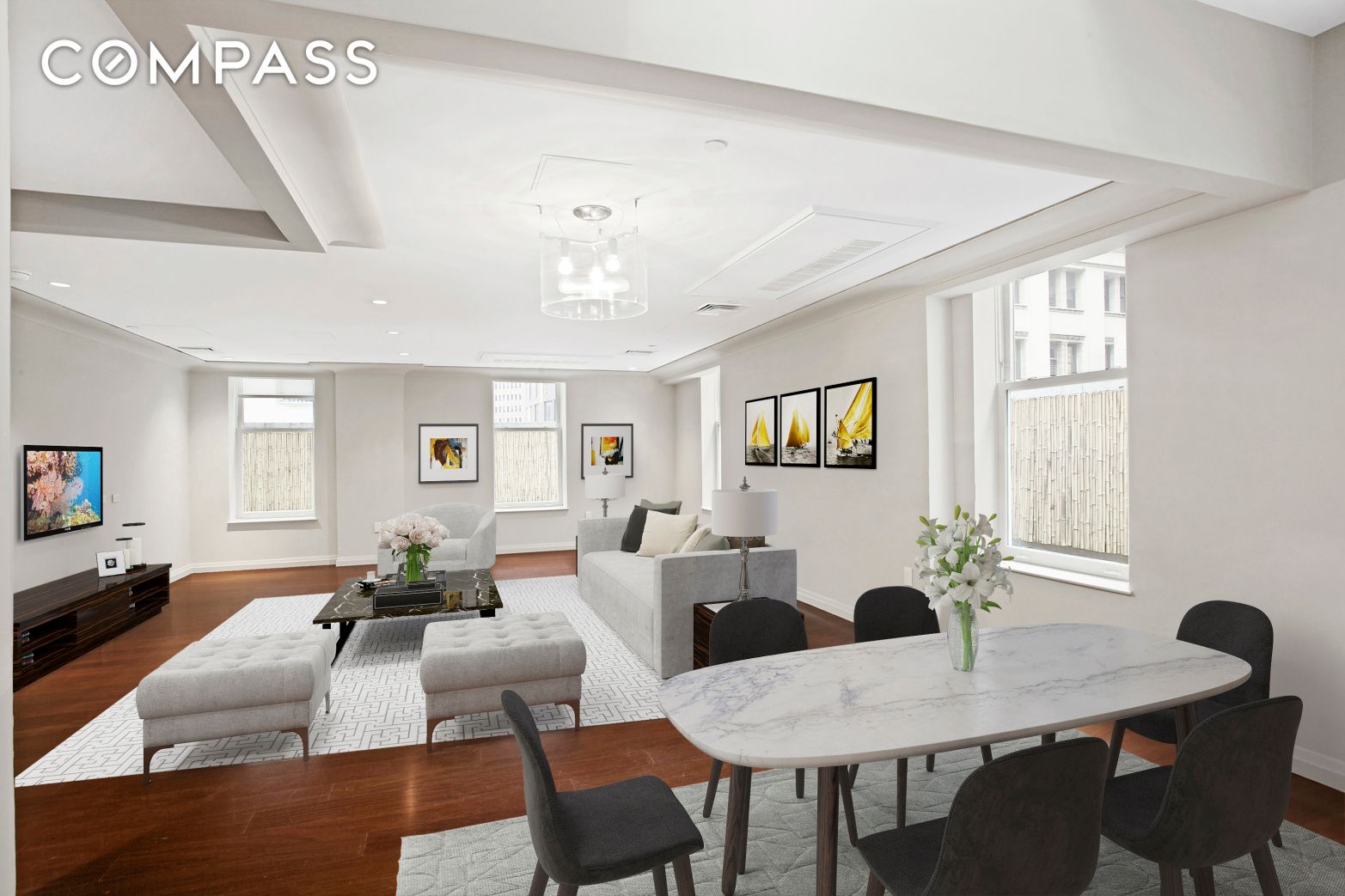 55 Wall Street Ph910, Financial District, Downtown, NYC - 3 Bedrooms  
2.5 Bathrooms  
5 Rooms - 