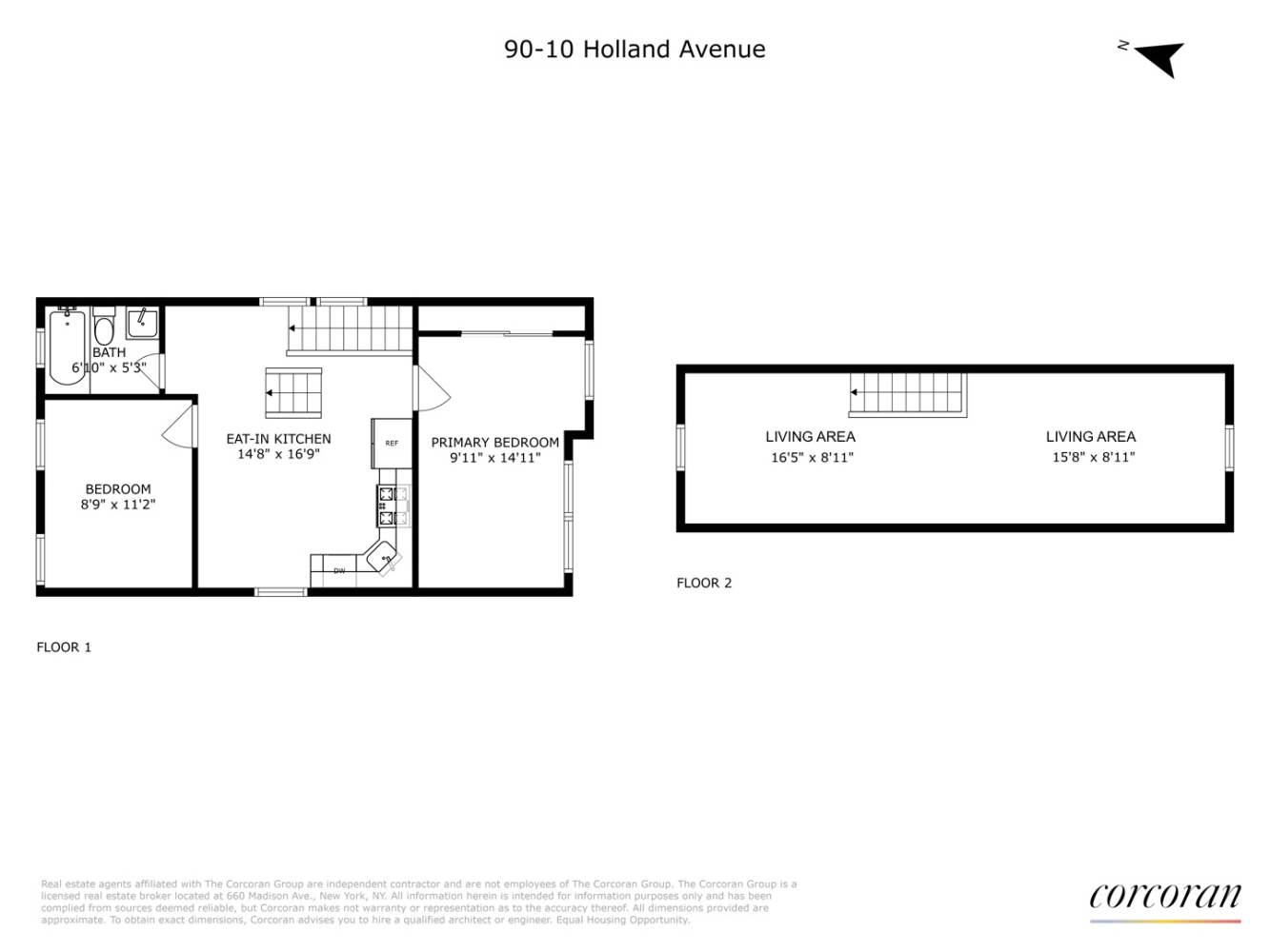 Floorplan for 90-10 Holland Avenue