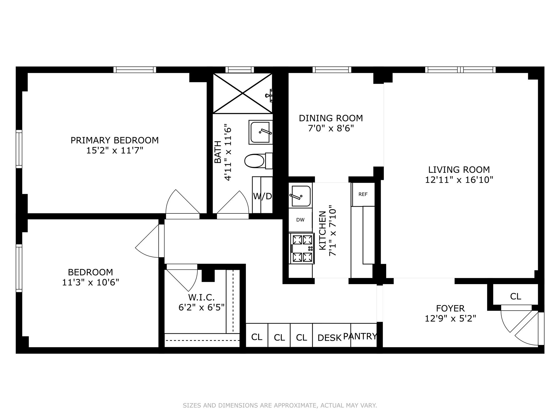 Floorplan for 500 Grand Street, C7B