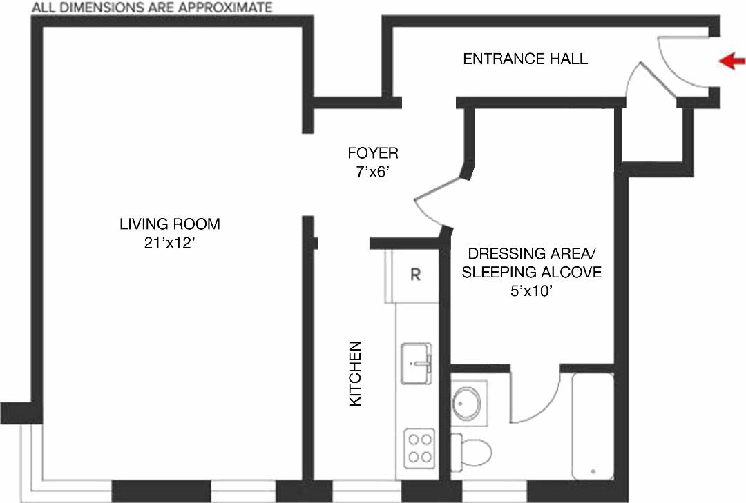 Floorplan for 255 West 23rd Street, 5FW